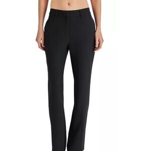 STEVE MADDEN Womens Crepe Mid Rise Straight Leg Pants In Black S 3158
